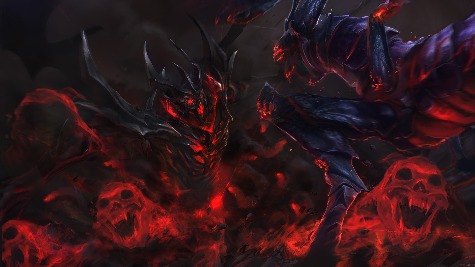 Fantasy Art Video Games Creature Shadow Demon Dota