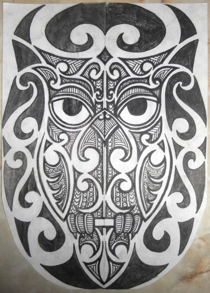 Tribal Tattoo Stencilstribal Maori Polynesian Owl Zpzkeazn Wallpaper