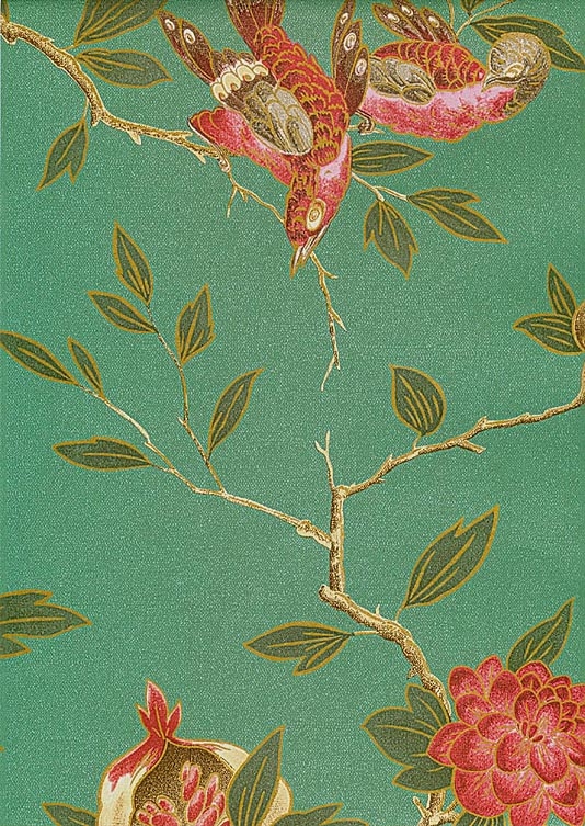 Manchu Wallpaper Wallpaper depicting dark pink birds the trees are