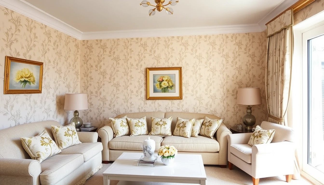 Matching Wallpaper And Curtains
