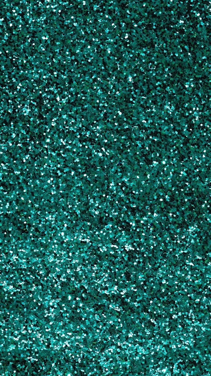 Shiny green glitter textured background free image by rawpixel