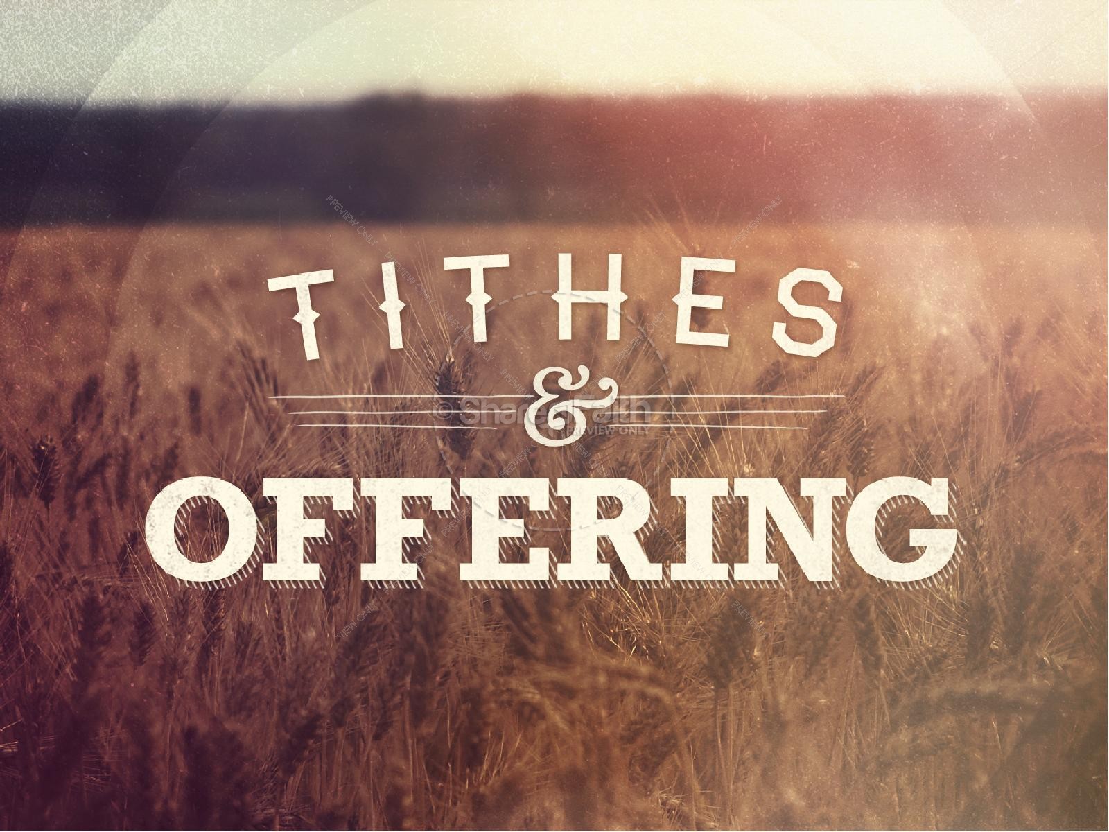 Tithes And Offering Sermon Powerpoint For Church Sermons