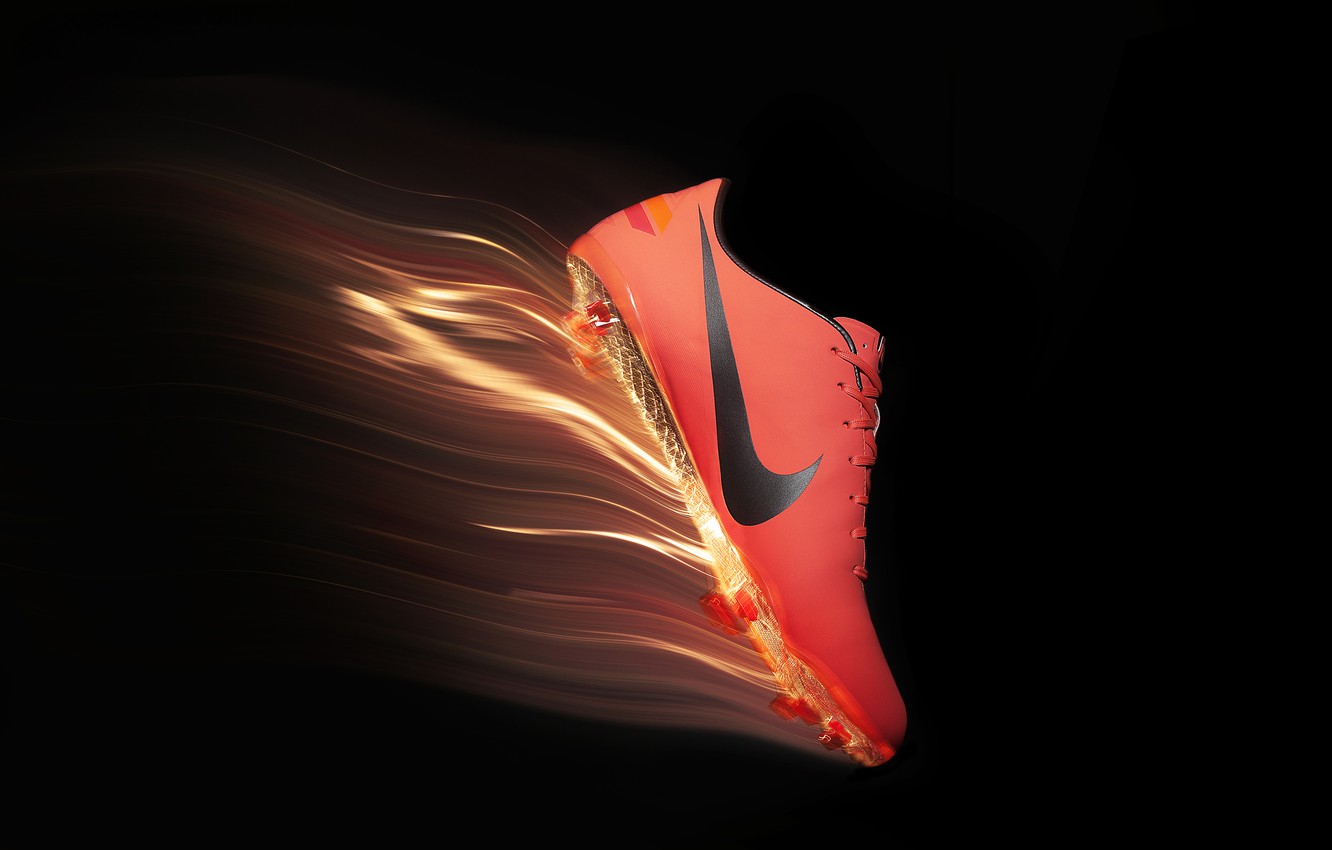Wallpaper Orange Flame Spikes Sneakers Nike Image For Desktop