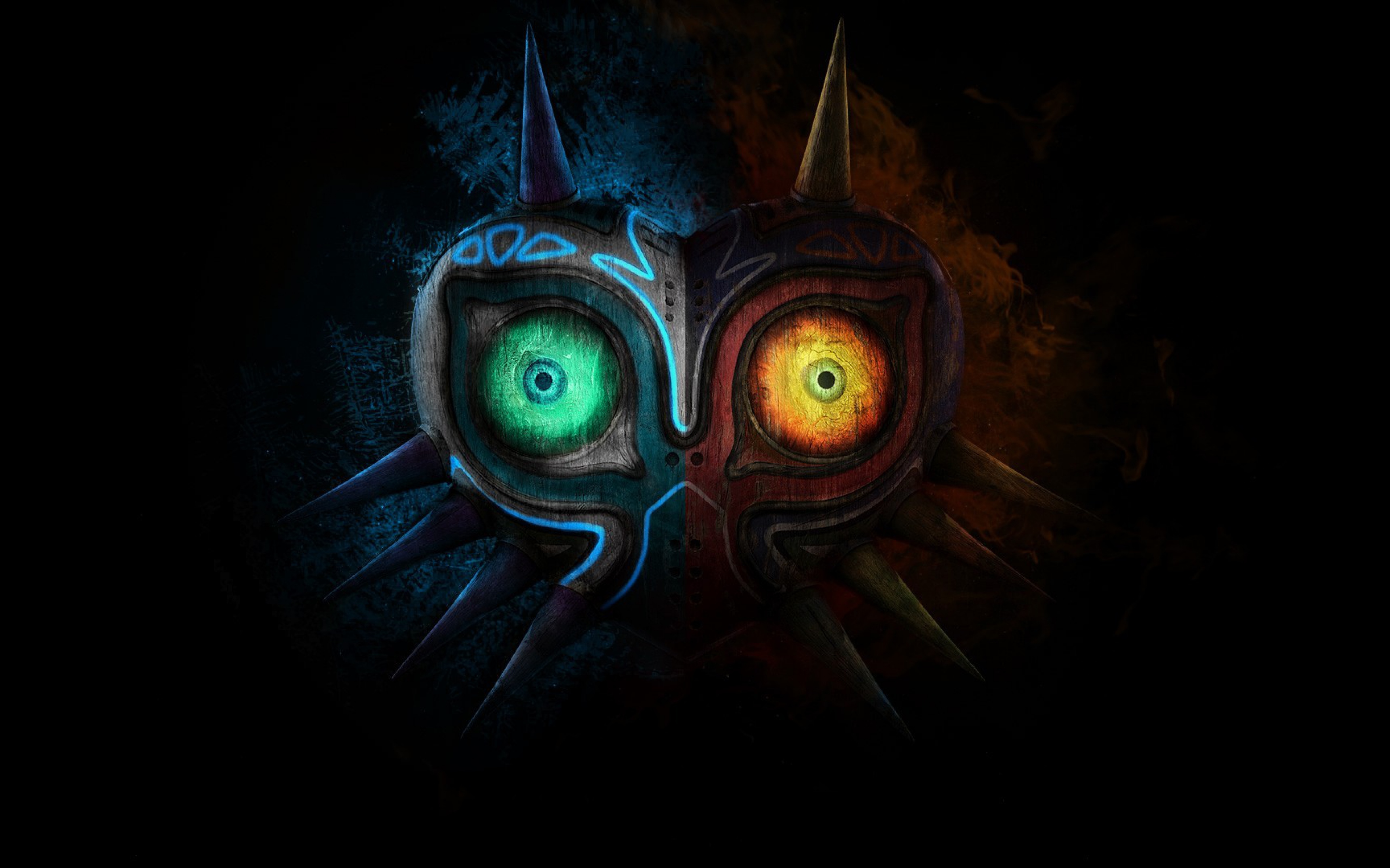 HD Background The Legend of Zelda Majora Mask Art Game Logo Wallpaper