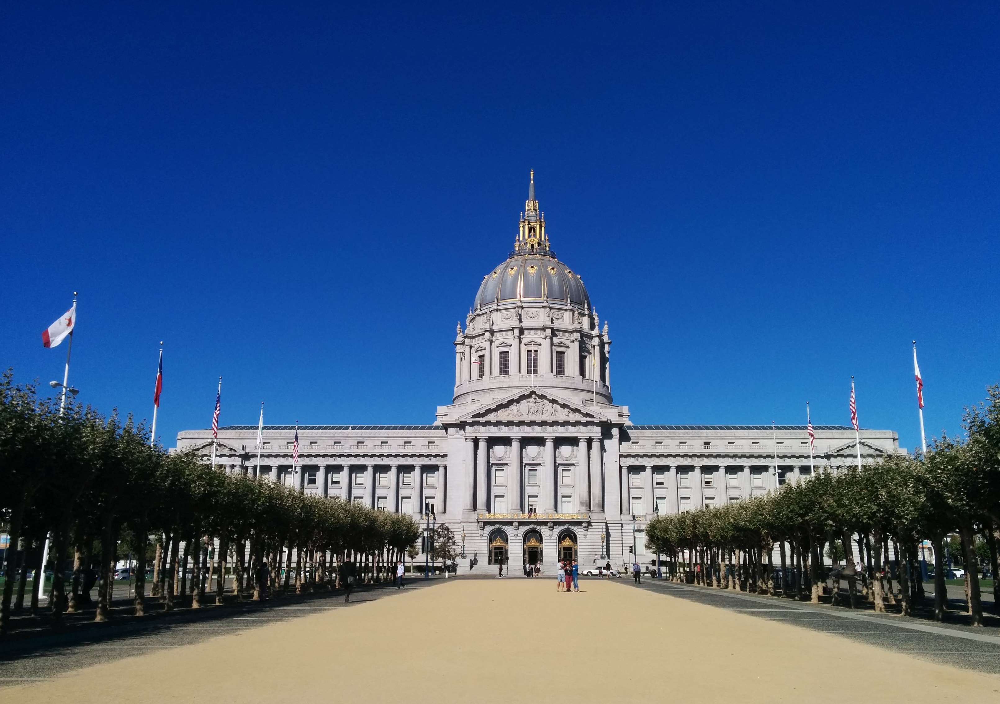 City Hall Clear Skies San Francisco Sf Sky United