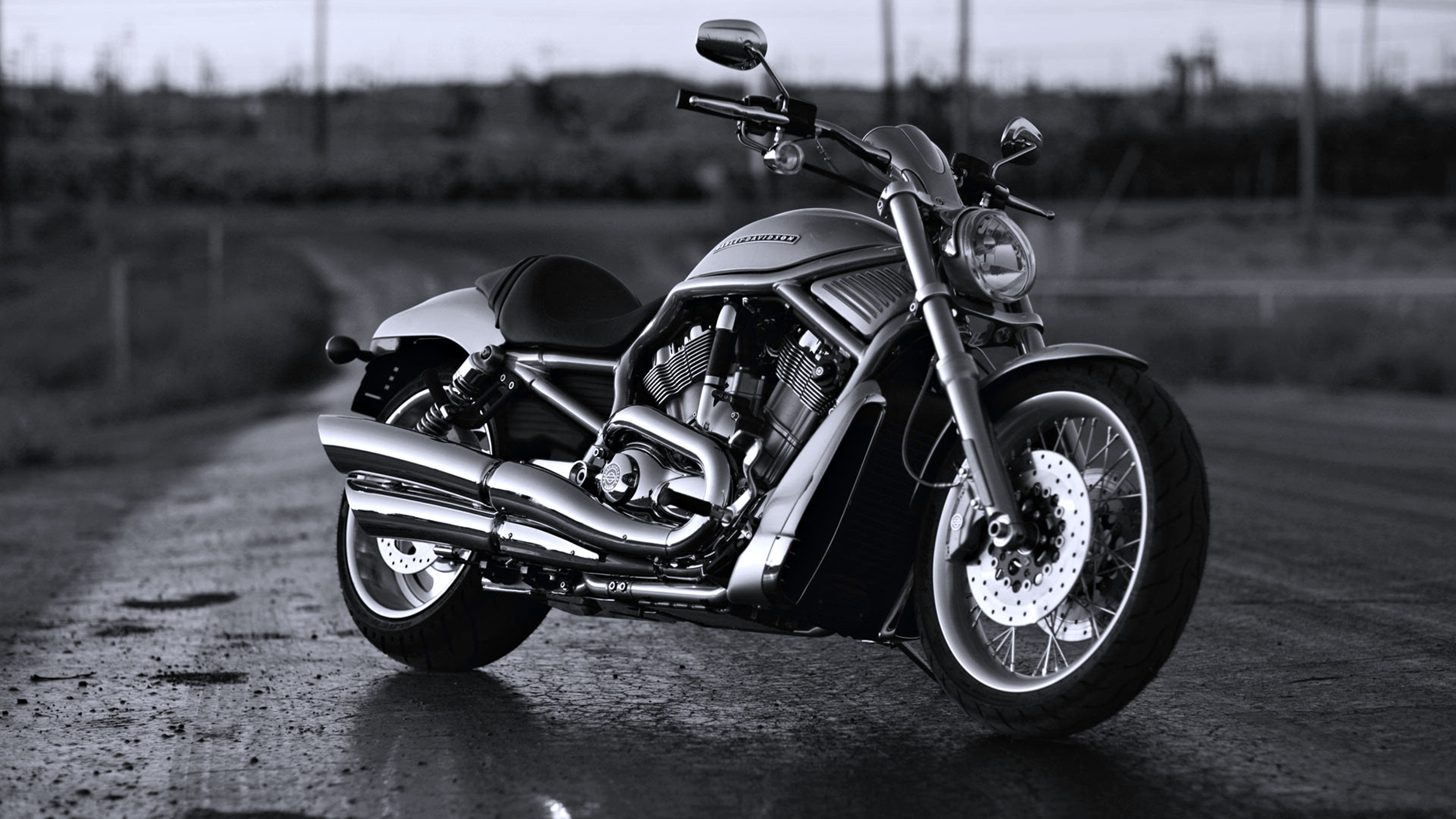Bike Black Chopper Davidson Harley Motorcycles Classic Road