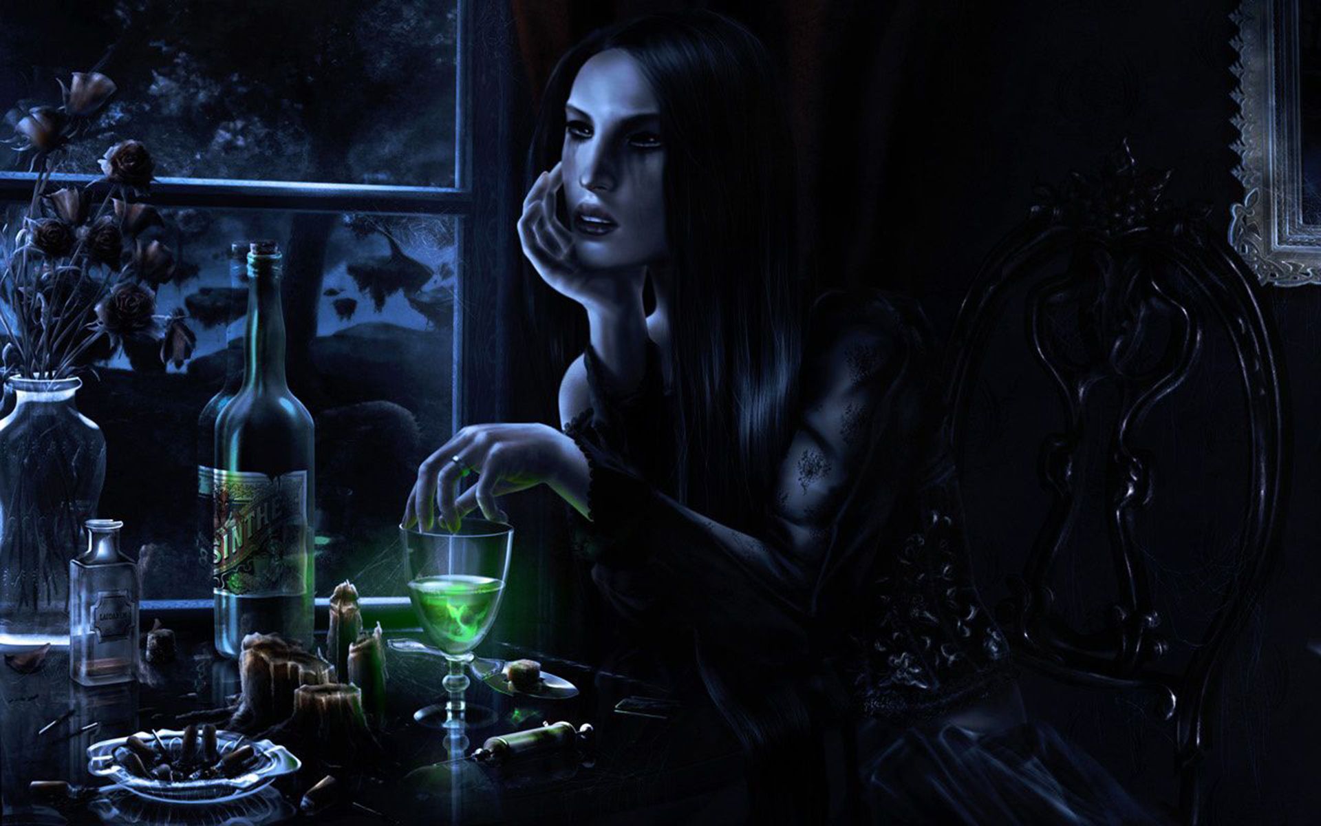 Witch Aesthetic Desktop Wallpaper