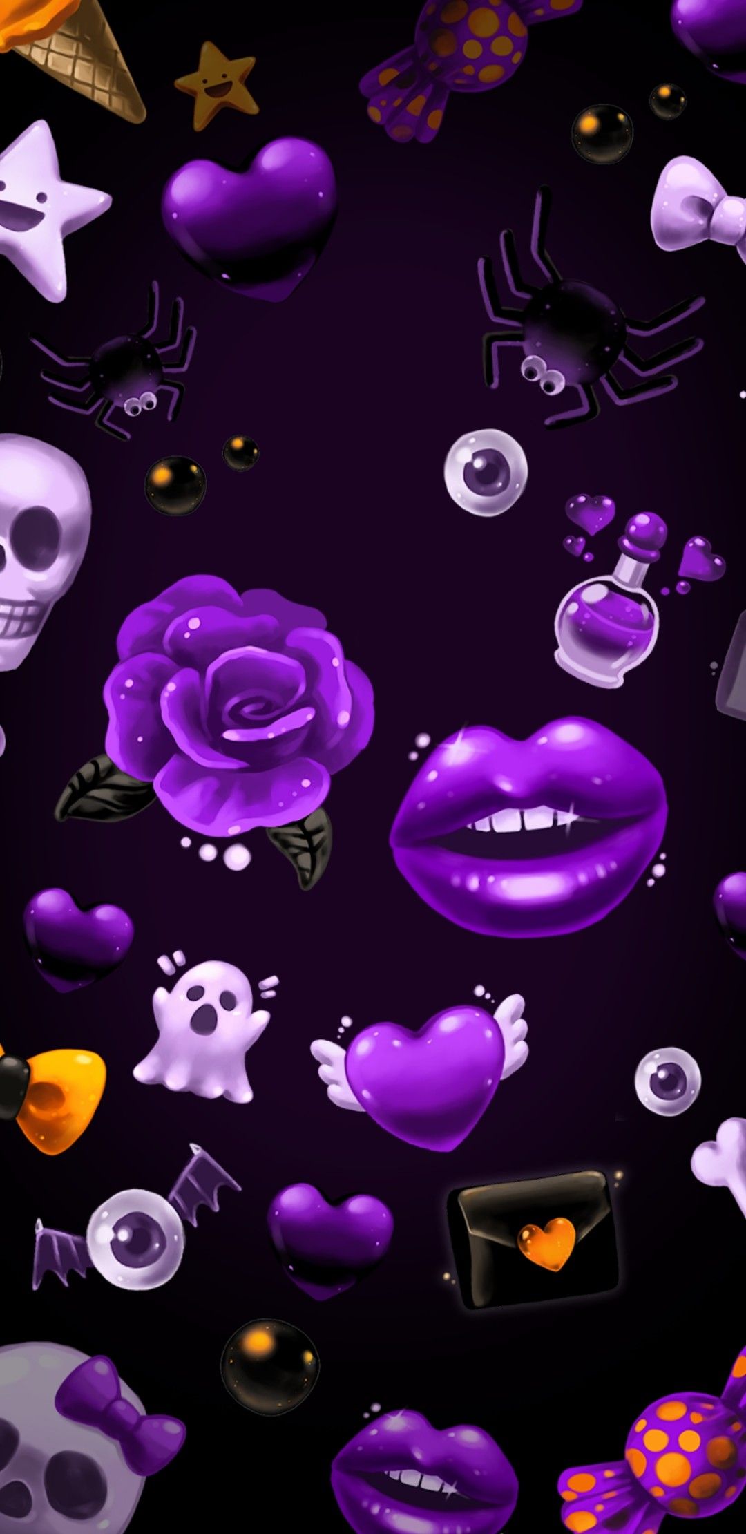 25 Pumpkin Wallpaper Ideas  JackOLantern on Midnight Purple Background   Idea Wallpapers  iPhone WallpapersColor Schemes