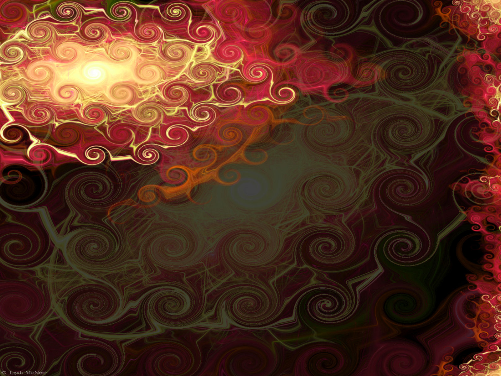 Abstract Fractal Background Desktop Wallpaper