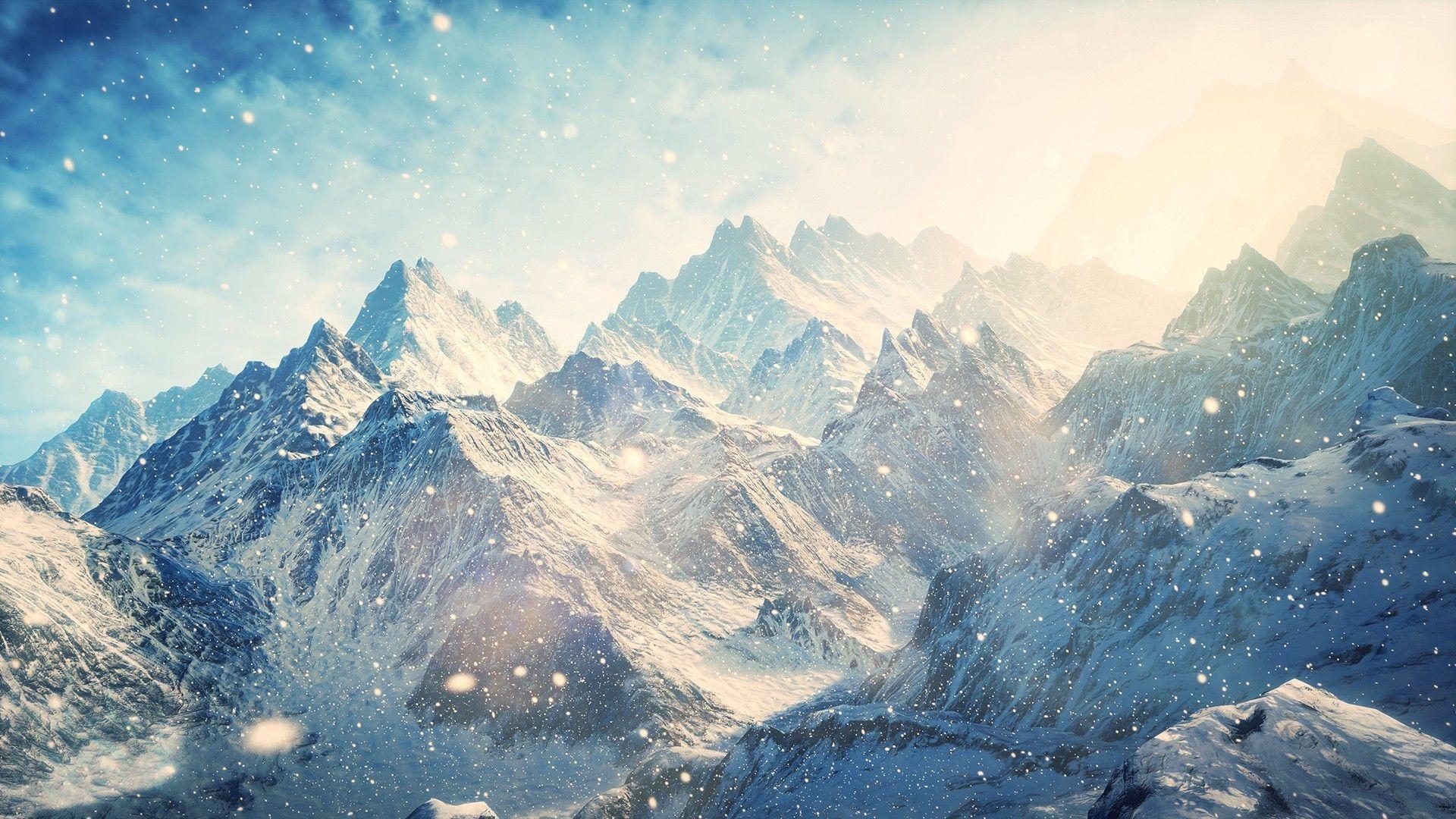 Snowy Mountains Wallpapers 1920x1080