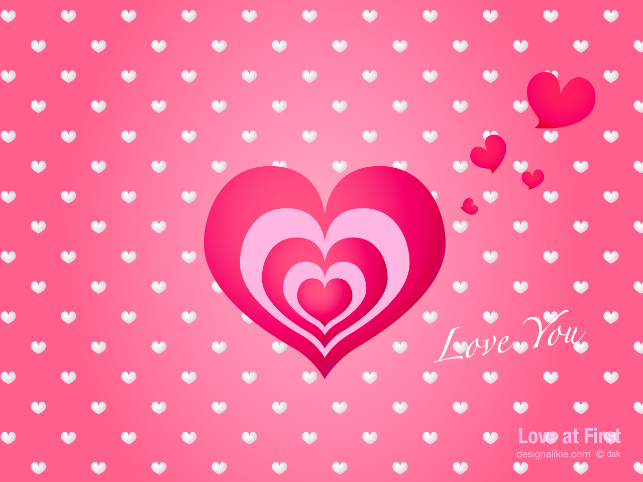 Cute Pink Heart Wallpaper Wal