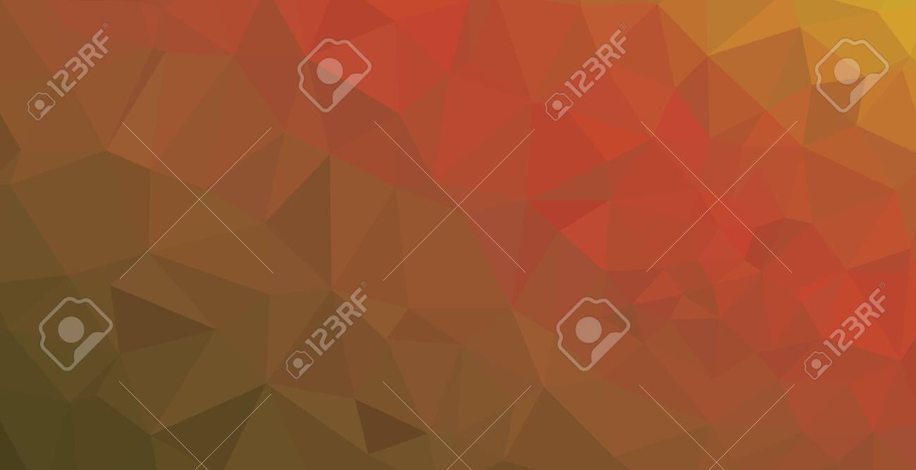 Abstract Multicolor Orange Son Background Vector Polygonal Design