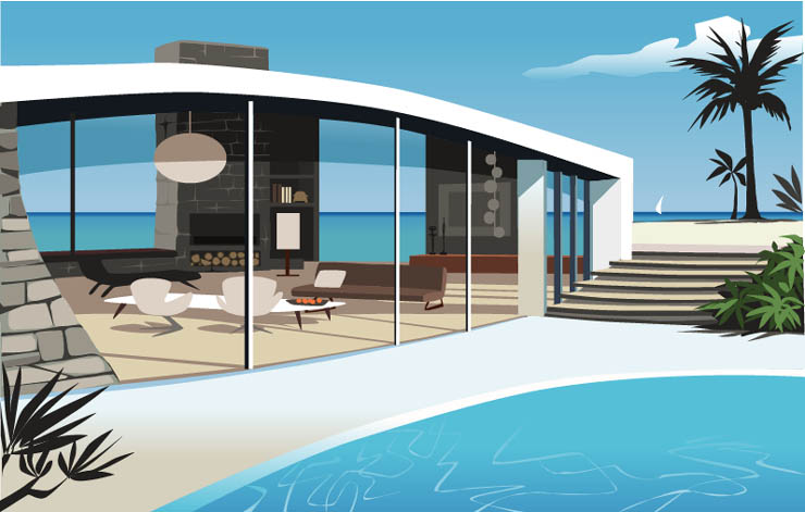 Luxury Beach Homes Wallpaper House