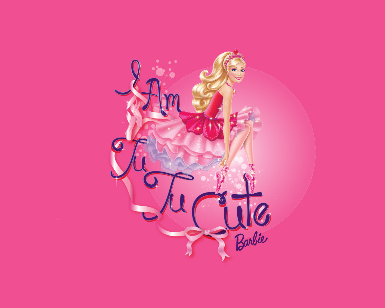 Pics Photos Barbie Pink Background Wallpaper