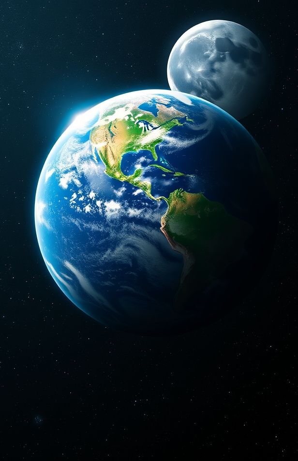 Earth And Moon Live Wallpaper