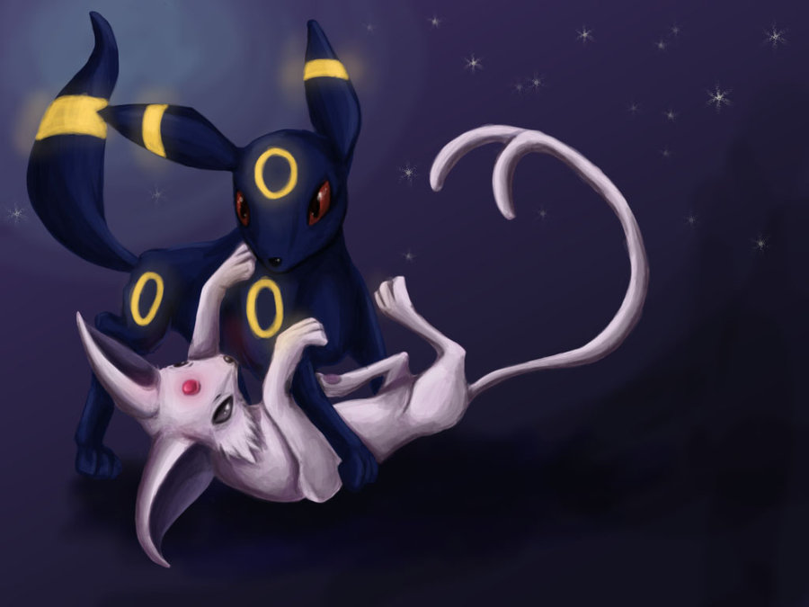 Umbreon And Espeon By Schneewehe