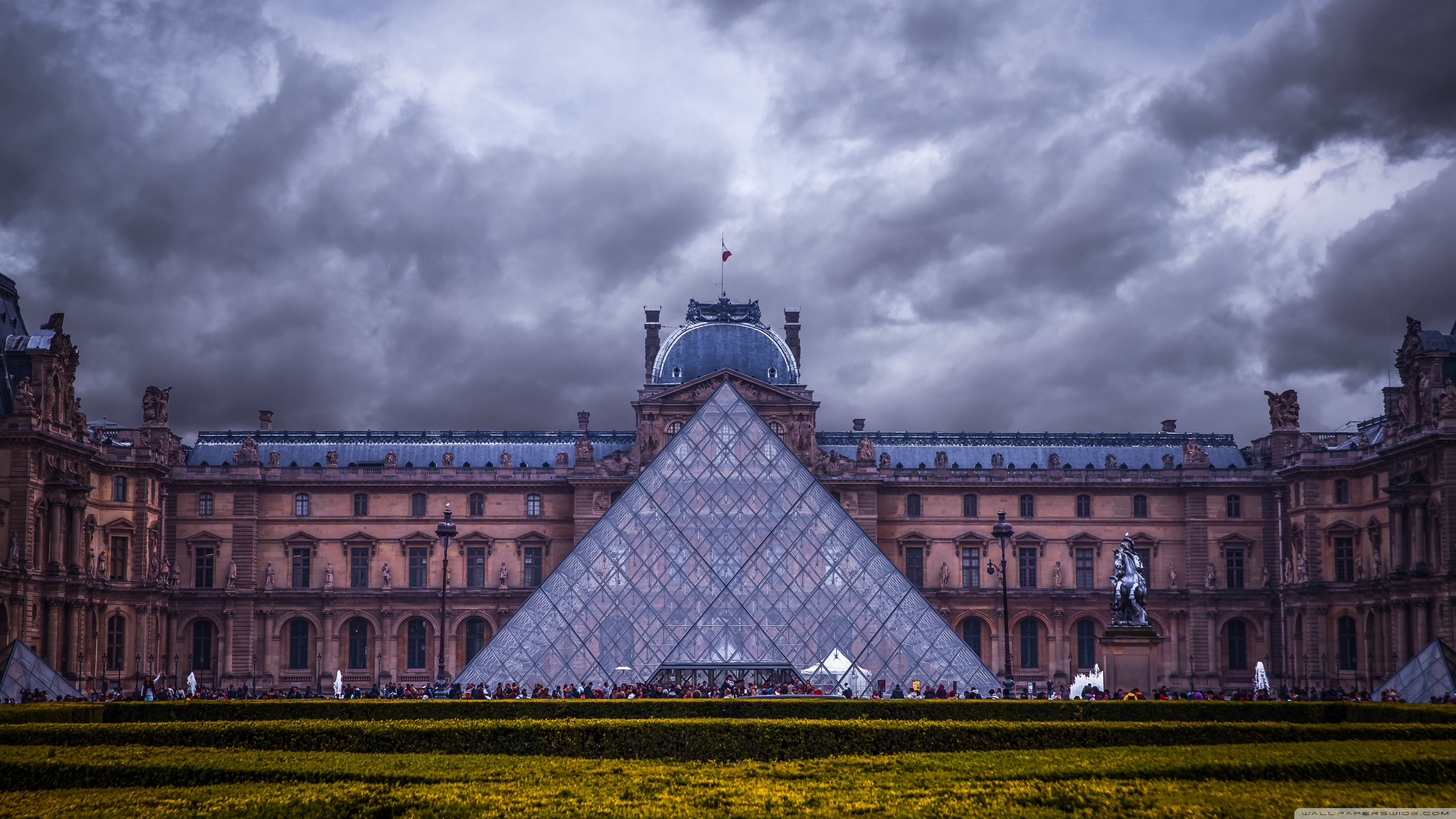 Louvre Museum Paris France 4k HD Desktop Wallpaper For