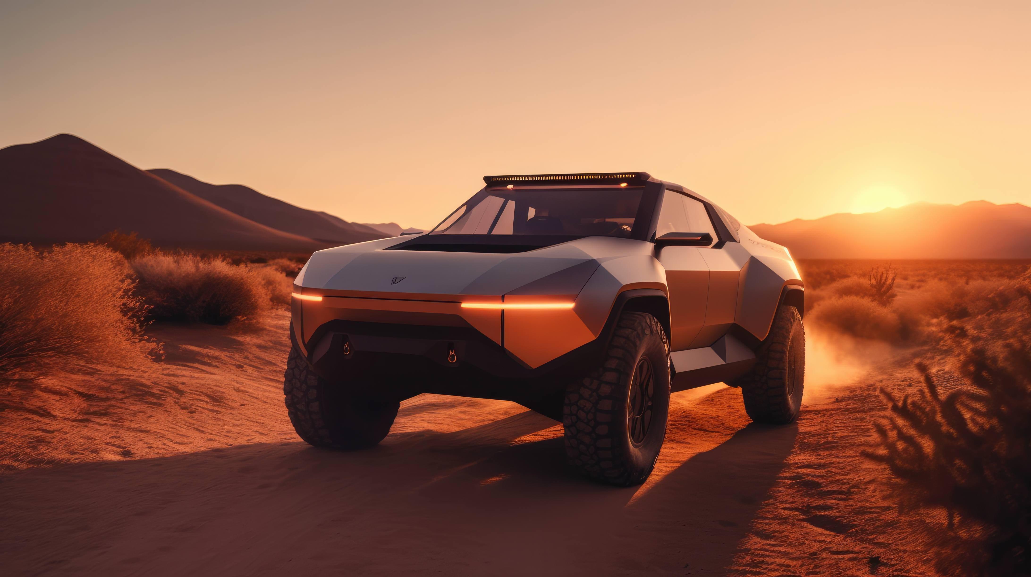 Tesla Cybertruck Concept HD Wallpaper 4k Background