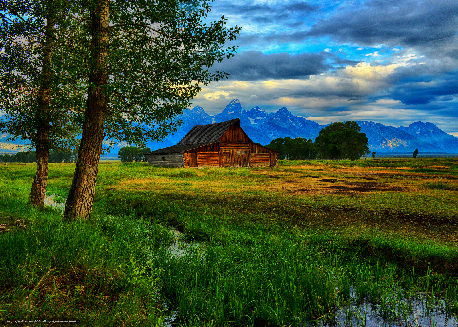 Barn Grand Teton National Park Wyoming Hut Desktop Wallpaper