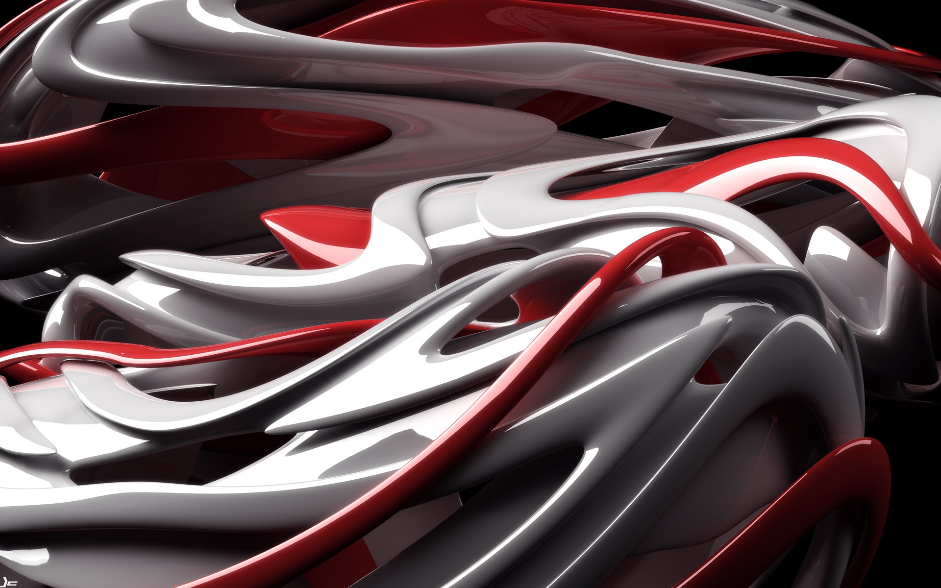 Red White Abstract Wallpaper 3d In Jpg Format