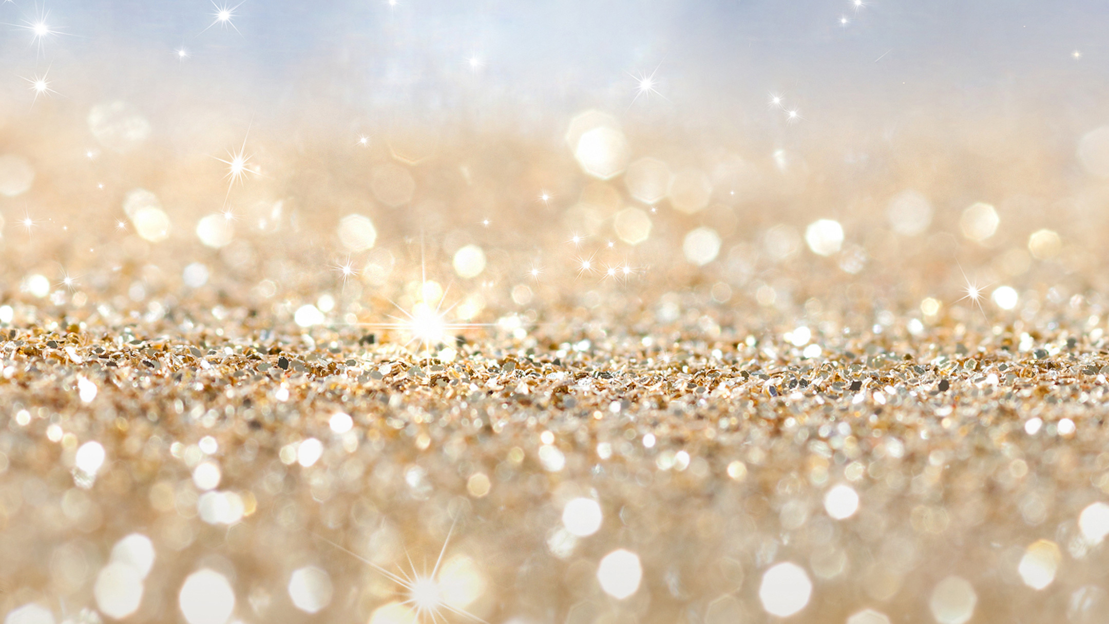Golden Glitter In Macro Wallpaper