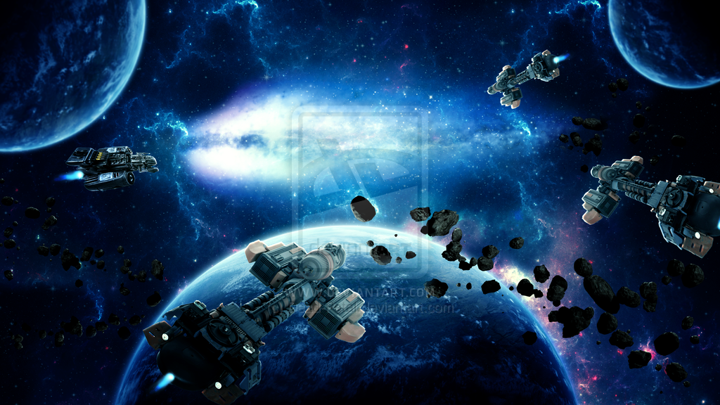Halo Space Battle Wallpaper By