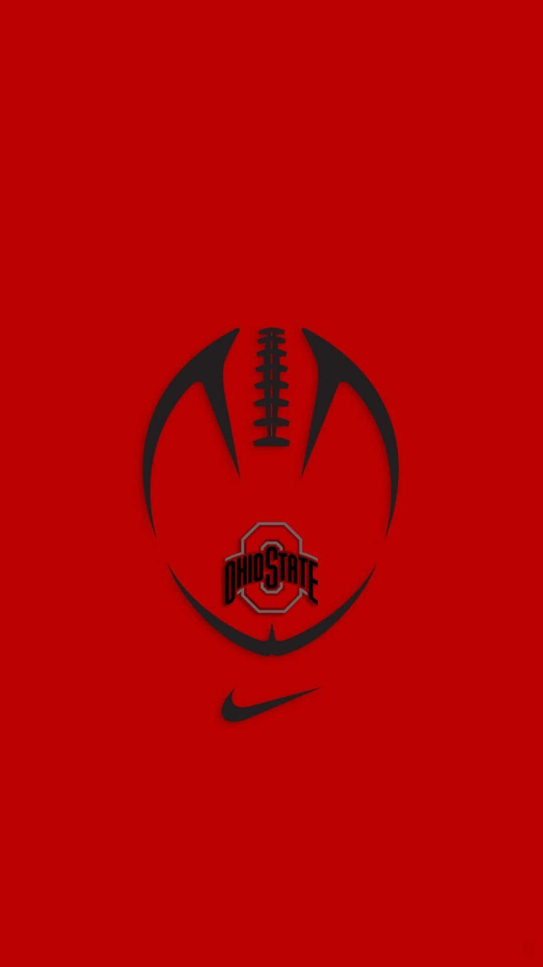 Ohio State Red Football iPhone Wallpaper