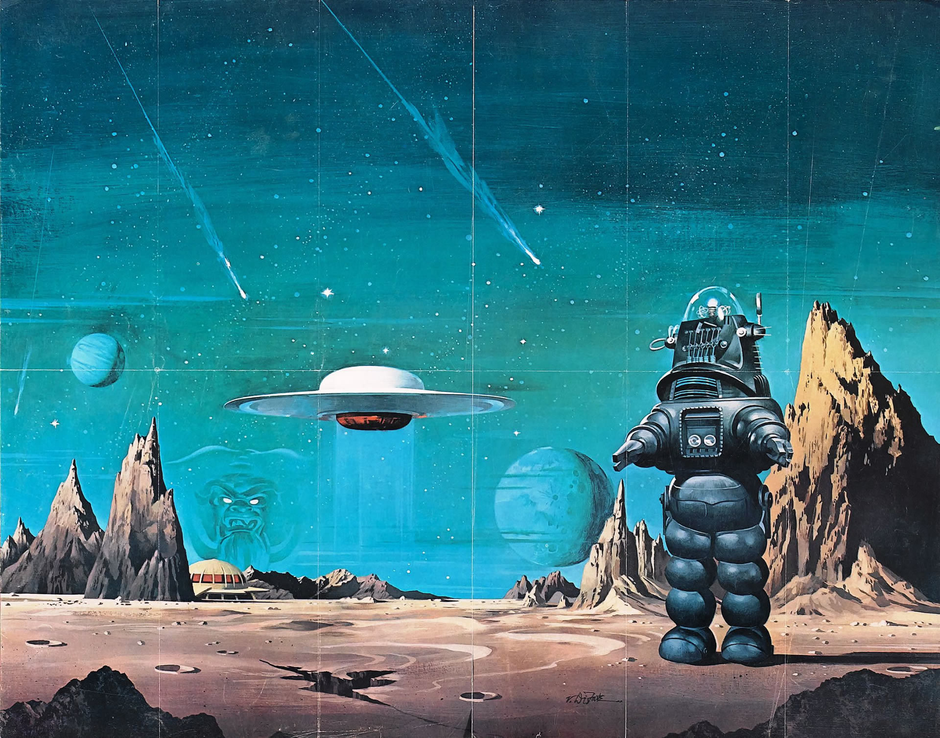 Retro Sci Fi Wallpaper Image