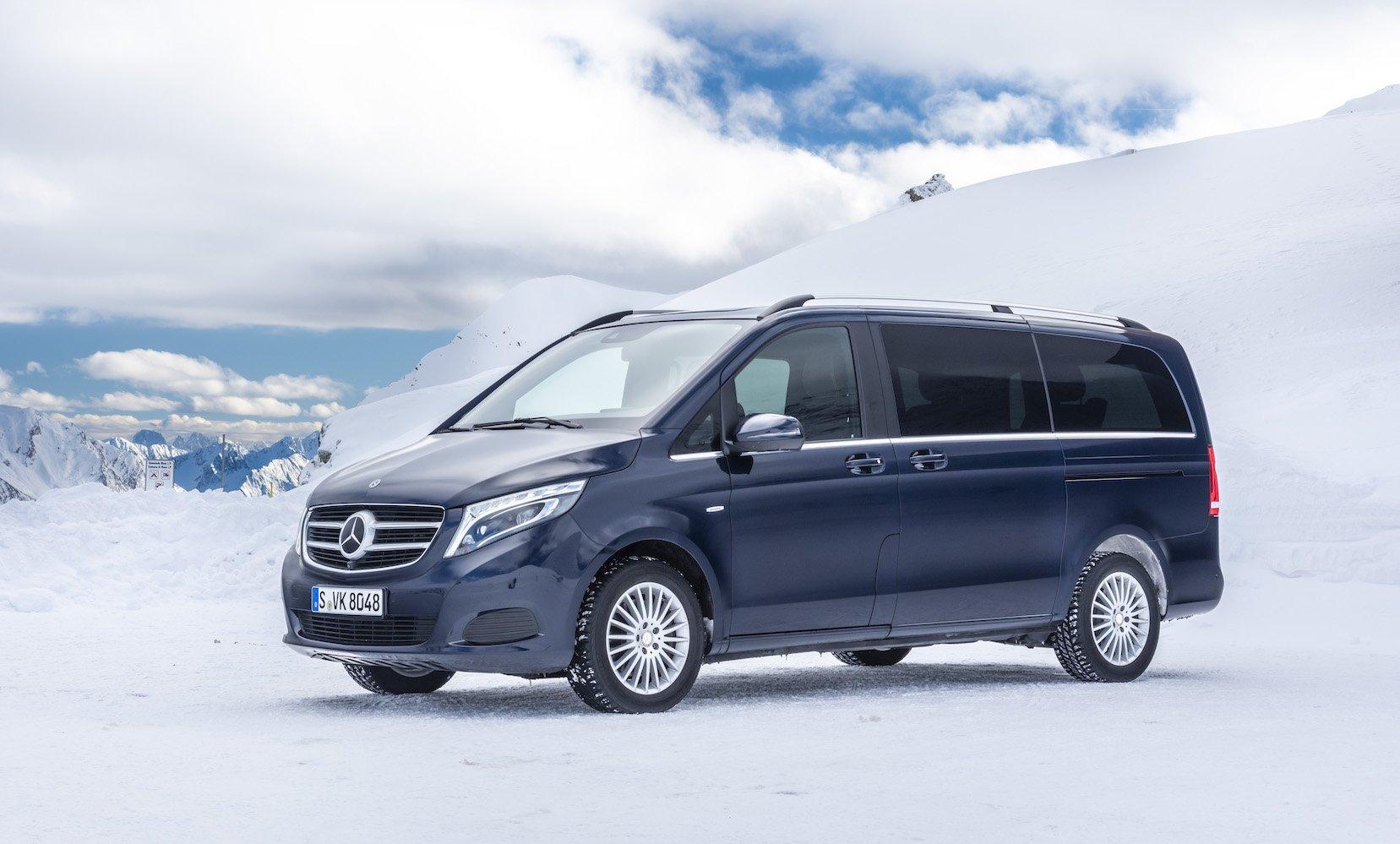 Mercedes Benz On Driving Through Winter Wonderland With