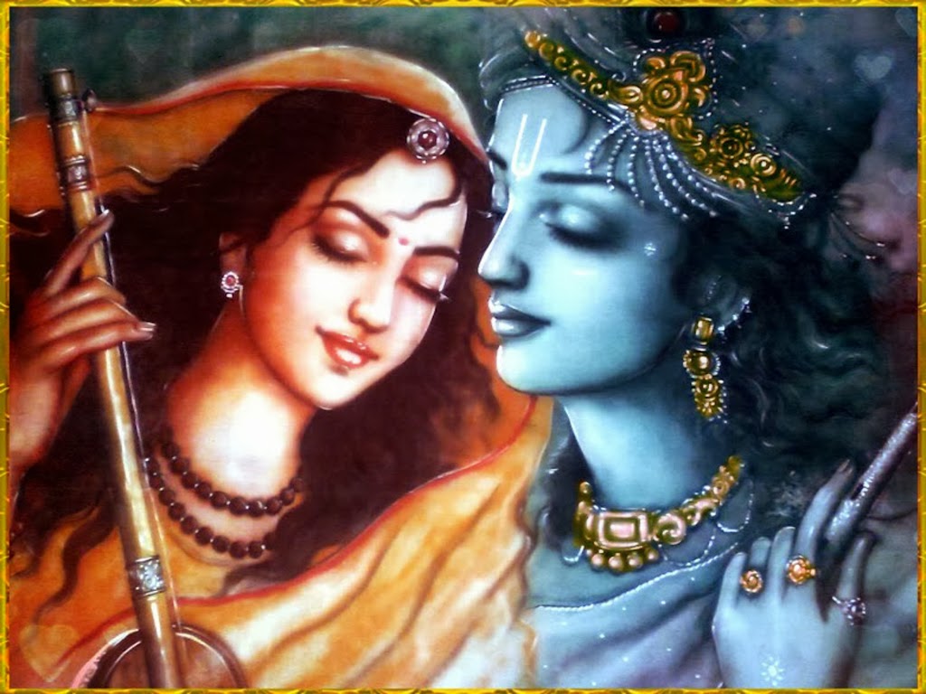 Lord Krishna and Meera Beautiful HD Wallpaper   HD Wallpaper Pictures 1024x768