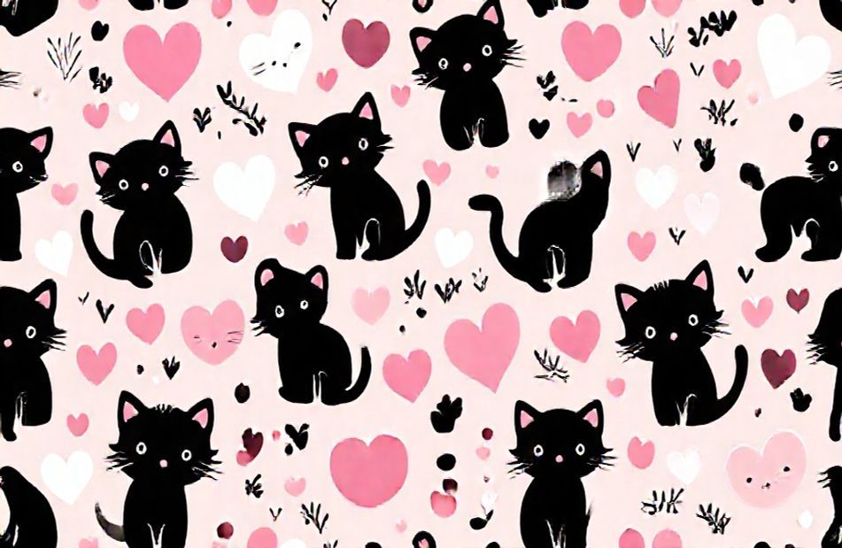 Cute Black And Pink Wallpaper