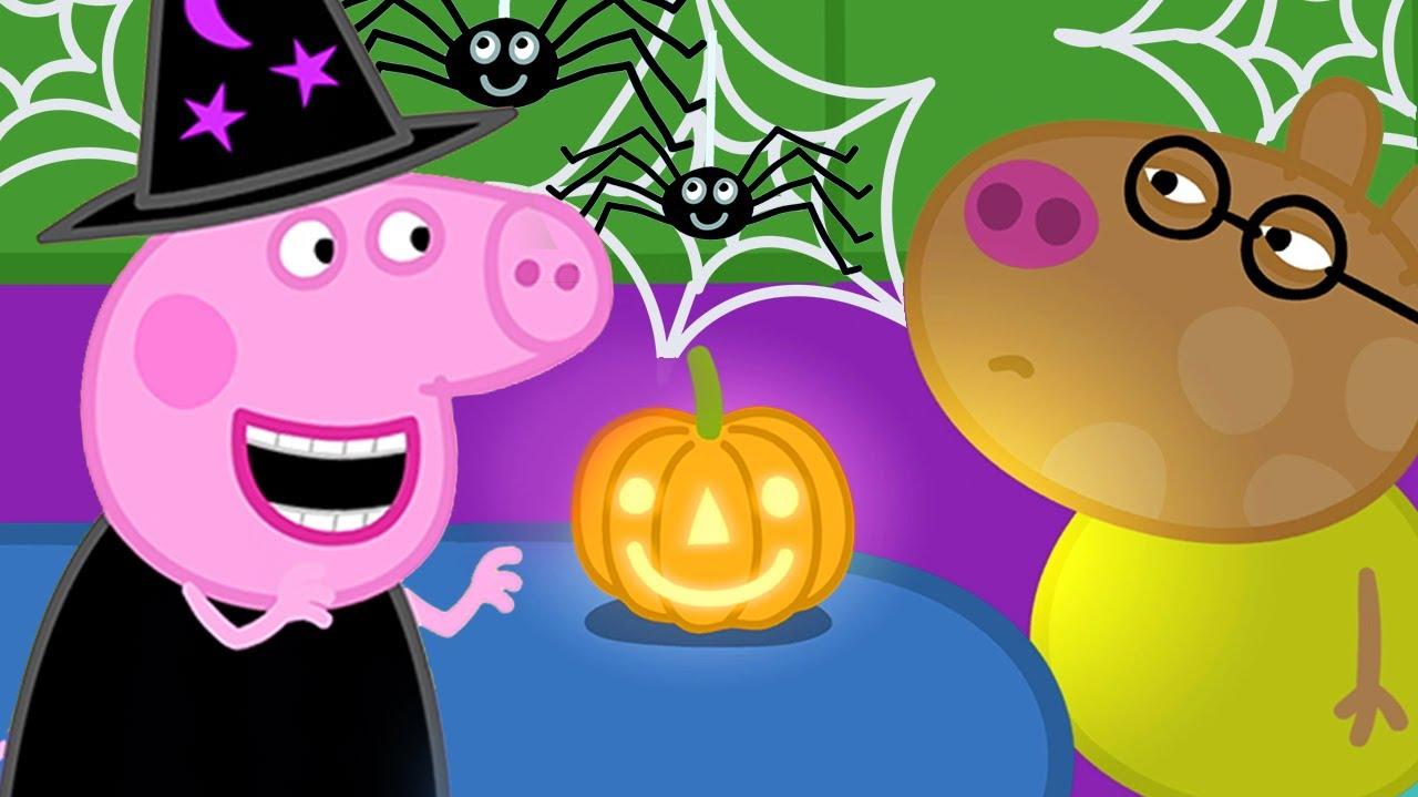 Peppa Pig S Halloween Pumpkin Rescue Family Kids Cartoon