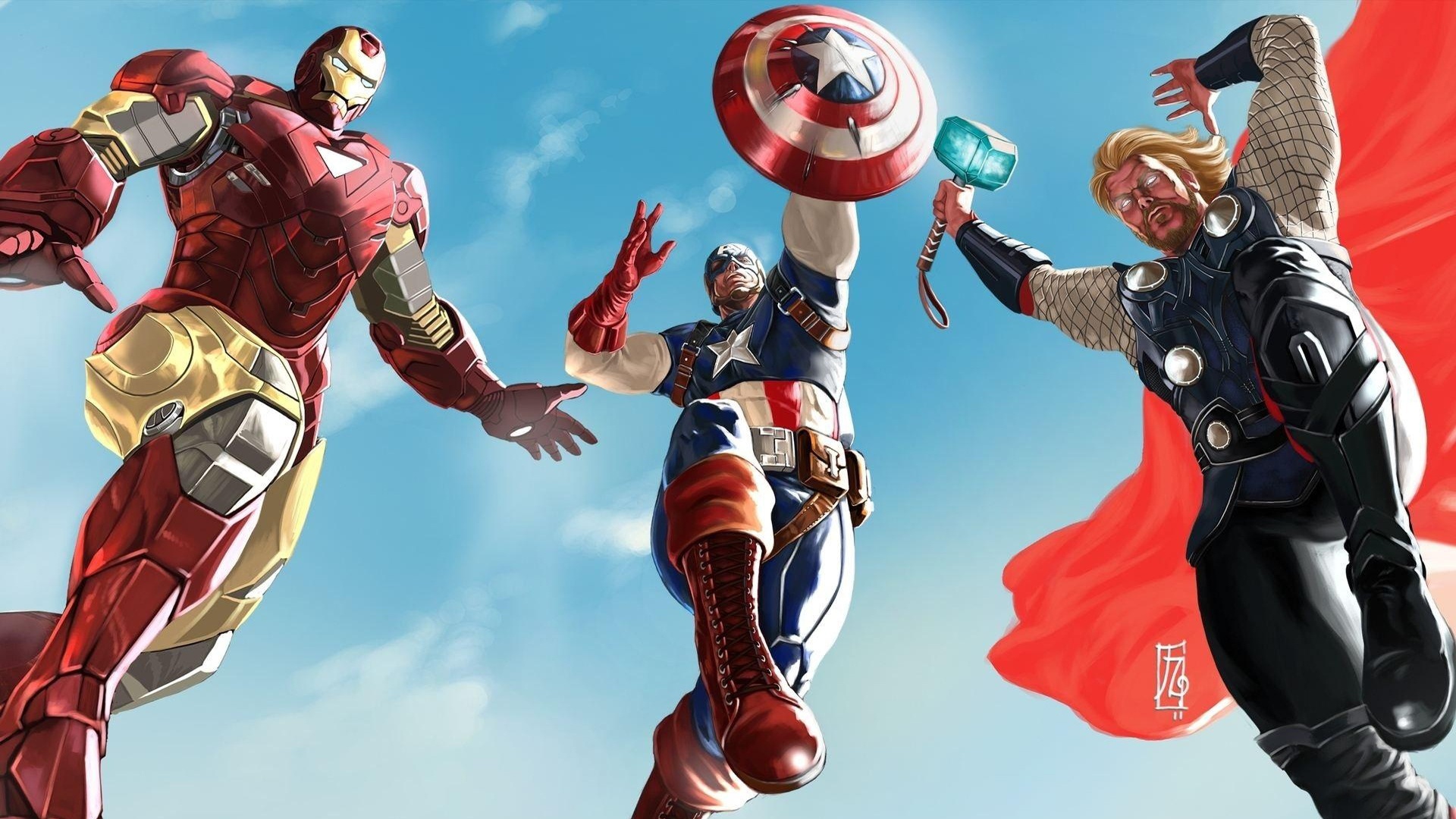  Captain America Thor HD Wallpaper HD 1080p HD Desktop Wallpapers