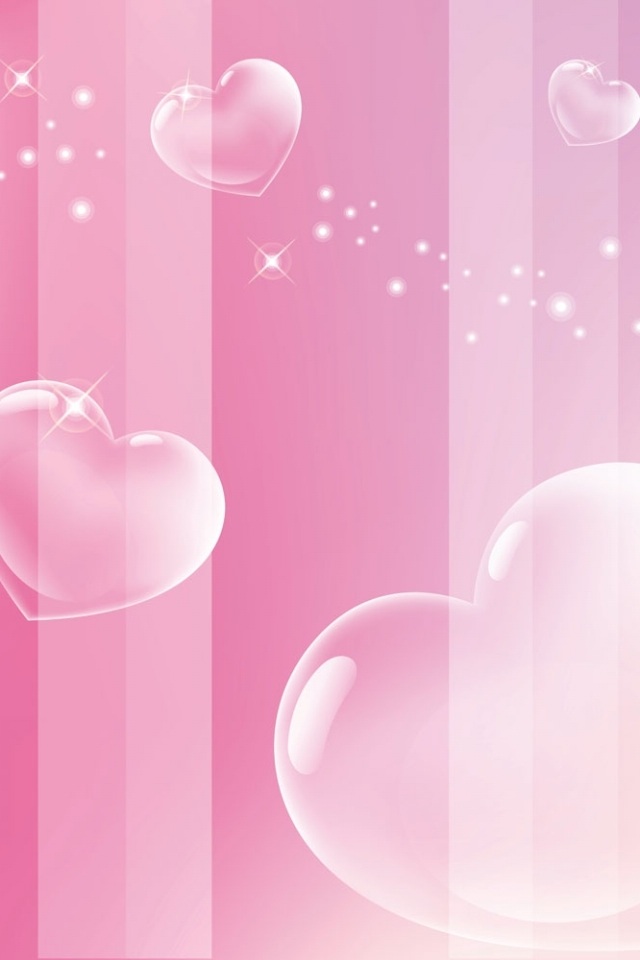 Galaxy Background Pink Heart Wallpaper