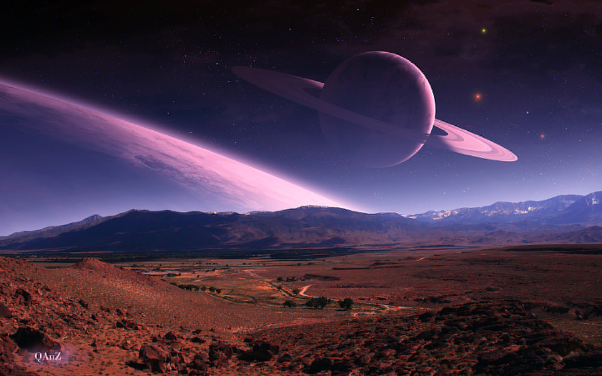 Plas Scapes Sky Stars Space Sci Fi Science Fiction Wallpaper