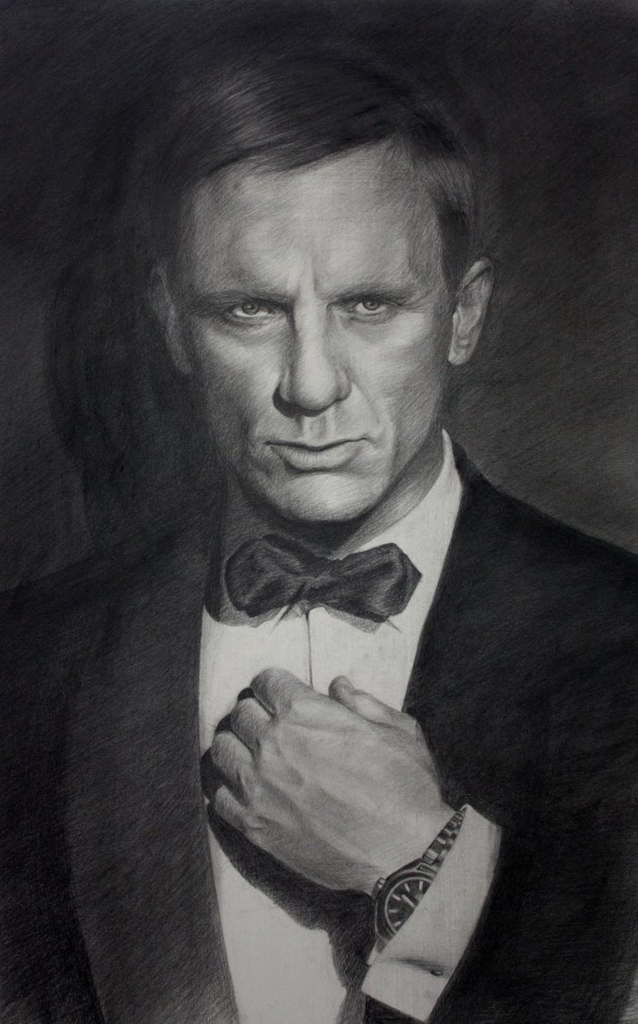 Daniel Craig As James Bond By Dimmubear
