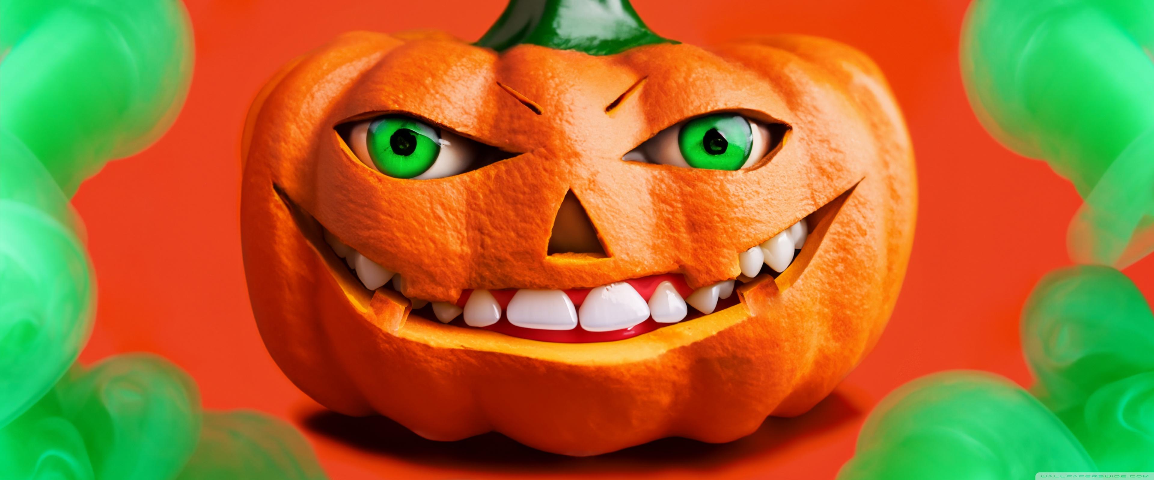 Best Funny Jack O Lantern Smiling Halloween Ultra HD Desktop
