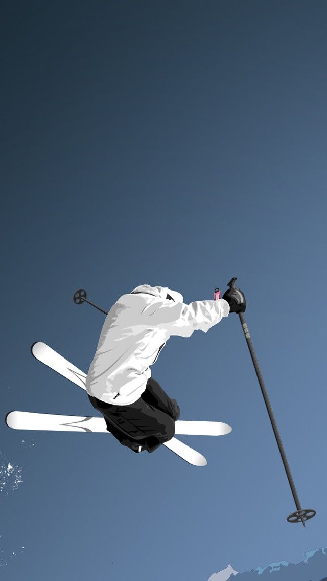 Olympic Games Style Ski Ios iPhone X Wallpaper