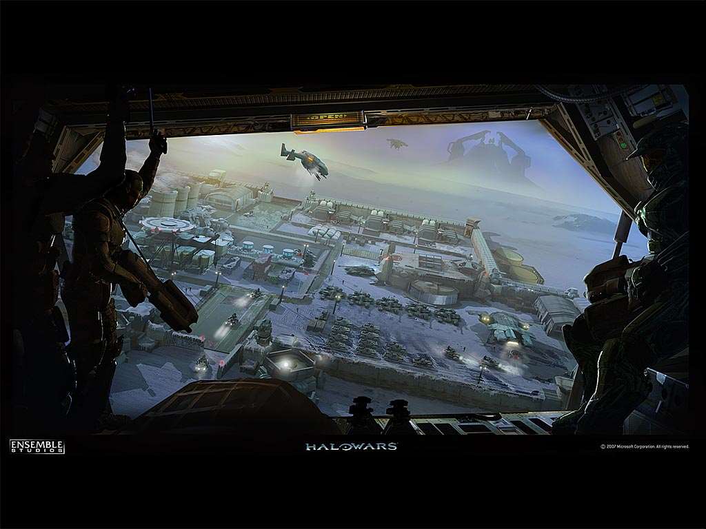 Wallpaper UNSC Basecamp   Real Time Strategy Wallpaper   Real Time