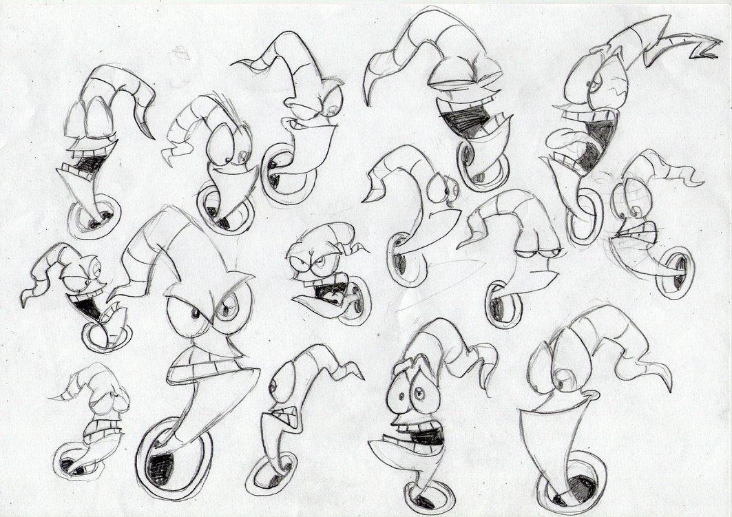 Earthworm Jim Expressions By Breakoutkid