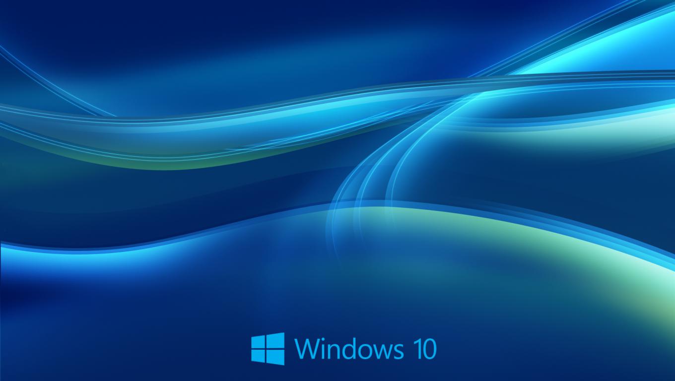 Windows Wallpaper HD In Blue Abstract With New Logo