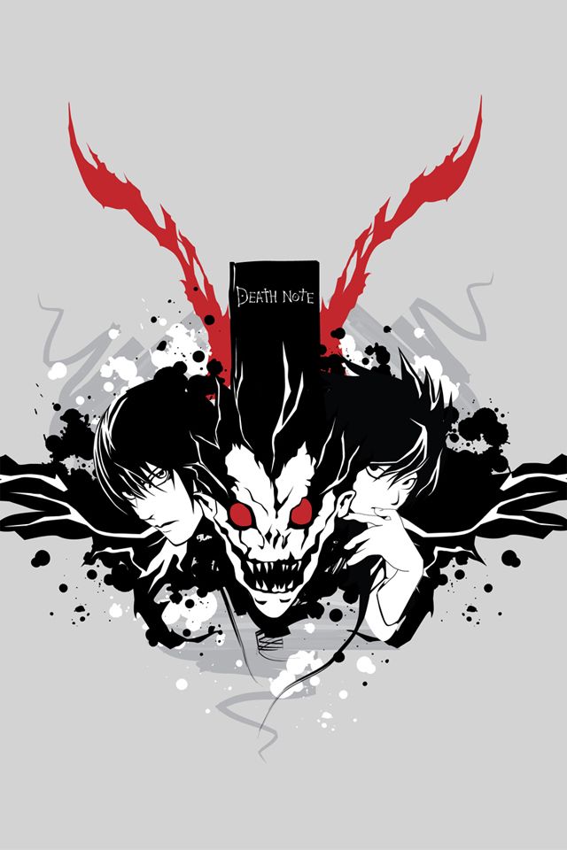 Skull Death Note Wallpaper Background iPhone Apple