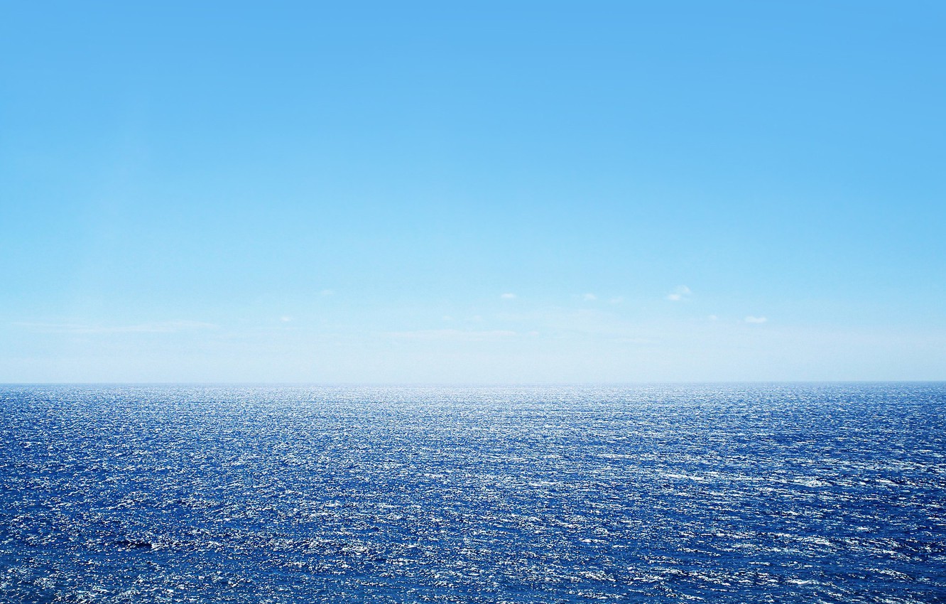 Wallpaper Water The Ocean Horizon Waves Blue