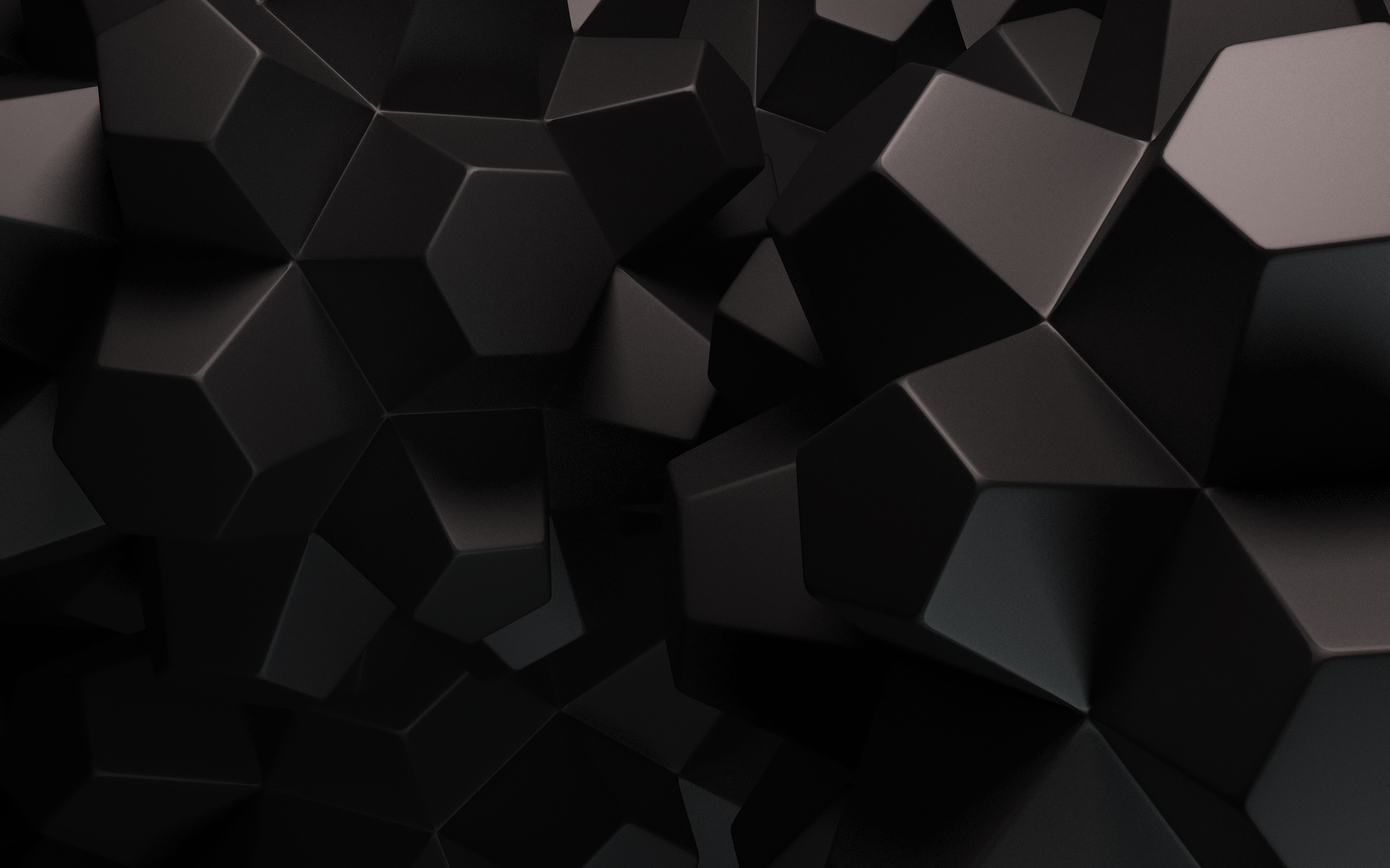 Abstract Black Shapes Desktop Pc And Mac Wallpaper