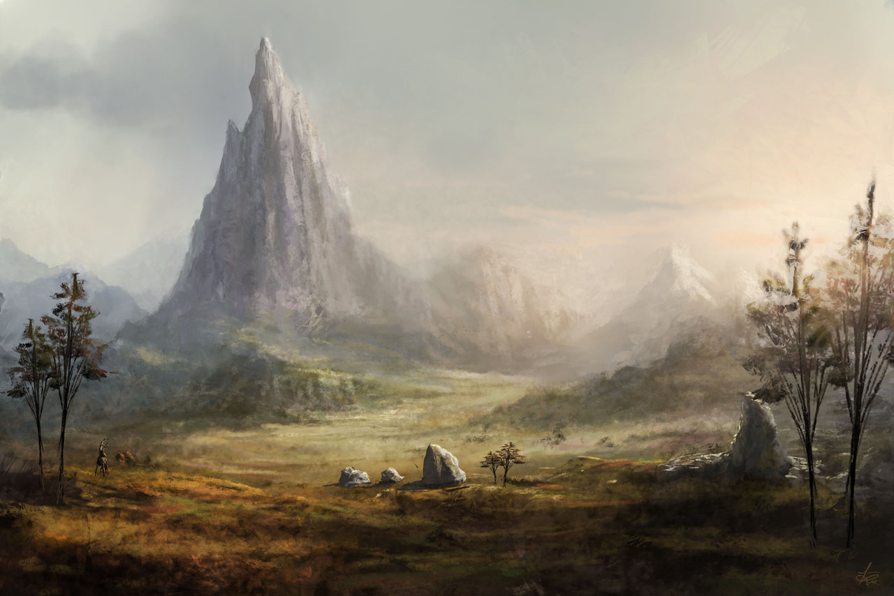 Epic Fantasy Landscape Wallpaper Magestic By