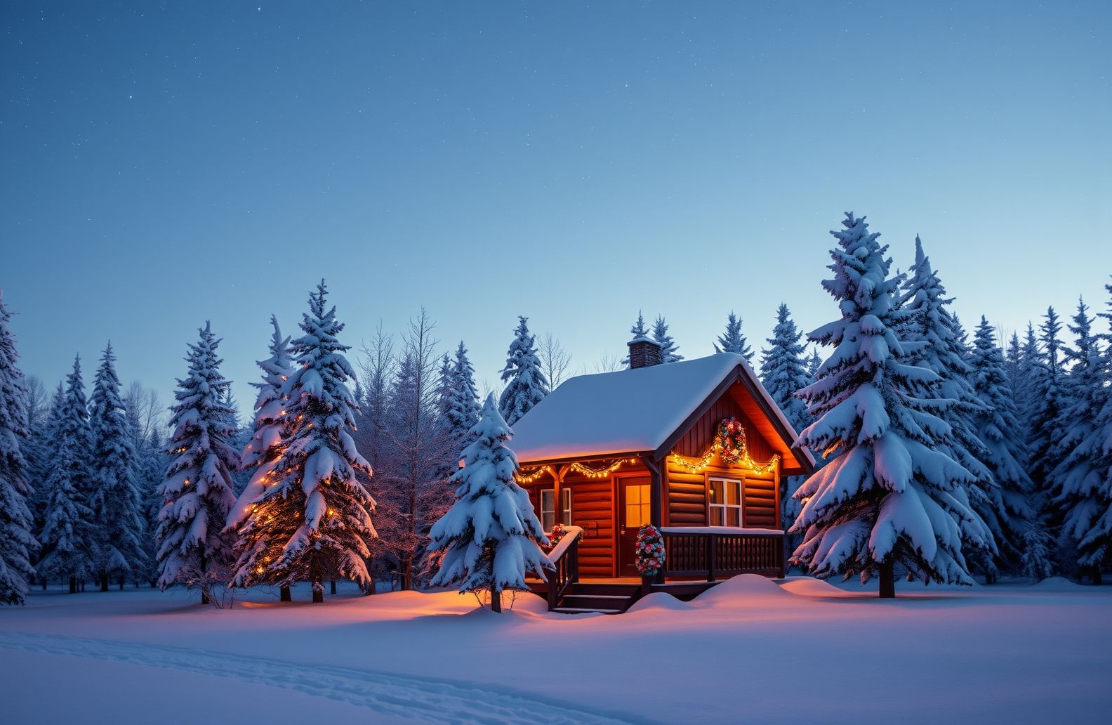Blinking Christmas Lights Wallpaper
