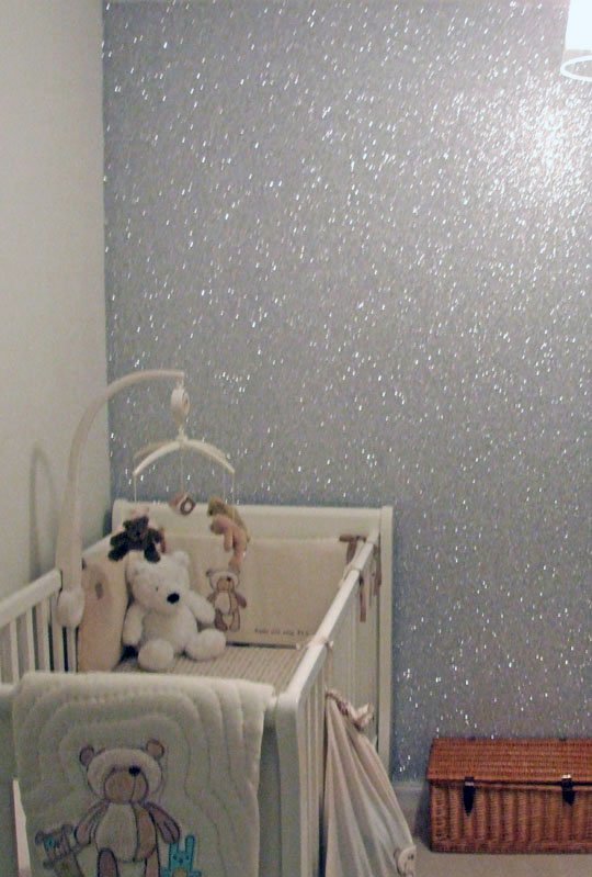 Glitter Wall for A Kids Room Apartment Therapy 540x799