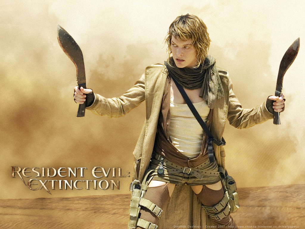 Milla Jovovich Image Resident Evil Extinction Wallpaper Photos