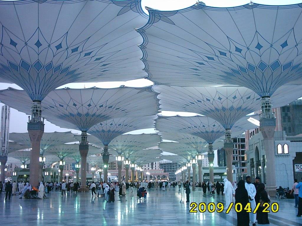Madina Pic Umbrella Of Masjid E Nabvi Pbuh