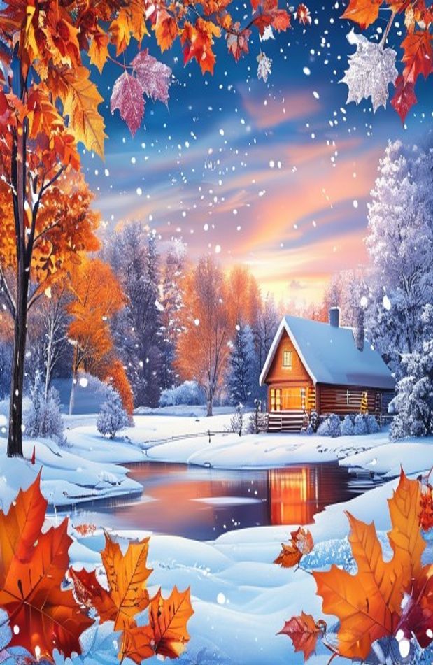 Fall Winter Background Wallpaper
